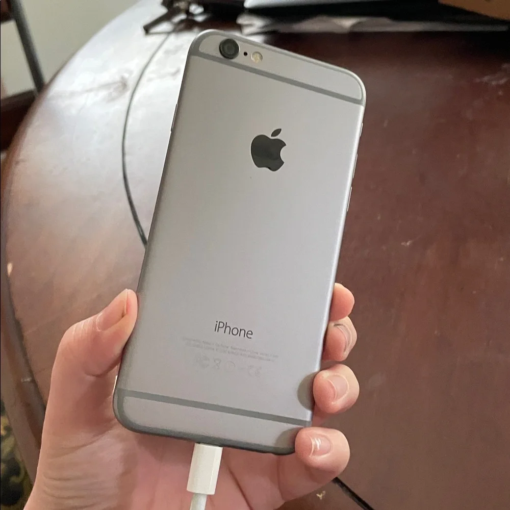 Apple Black Smartphone with Silver Edges